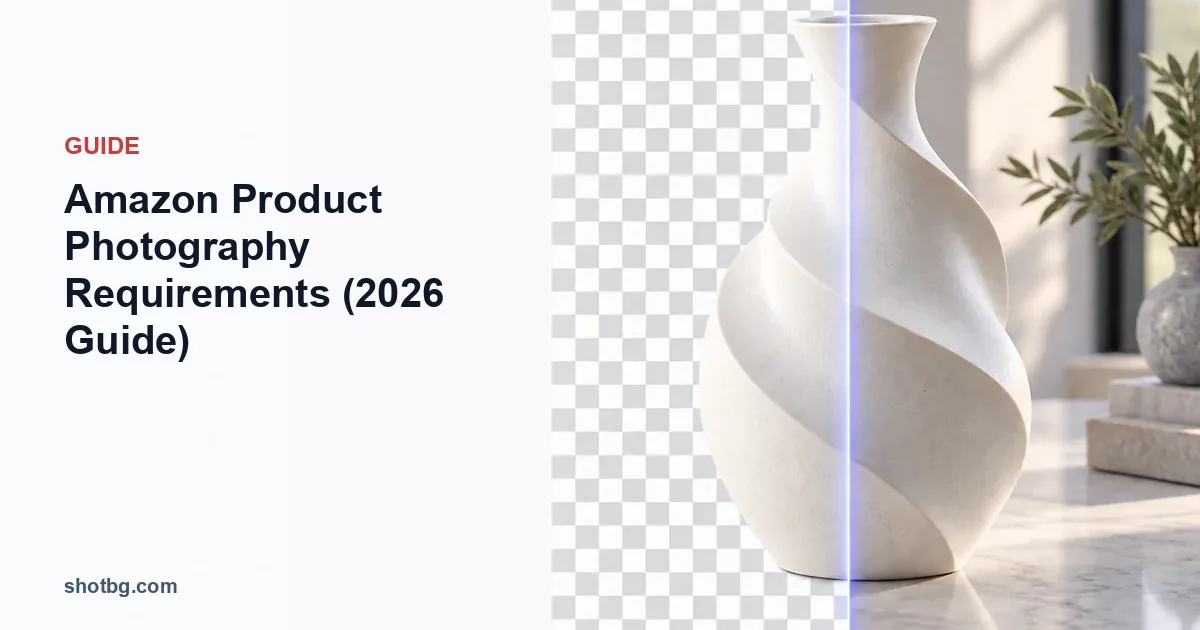 Amazon Product Photography Requirements (2026 Guide)