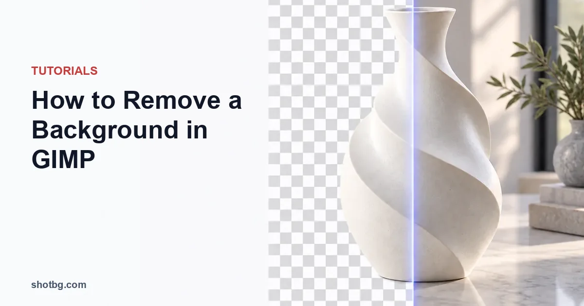How to Remove a Background in GIMP: Four Selection Methods