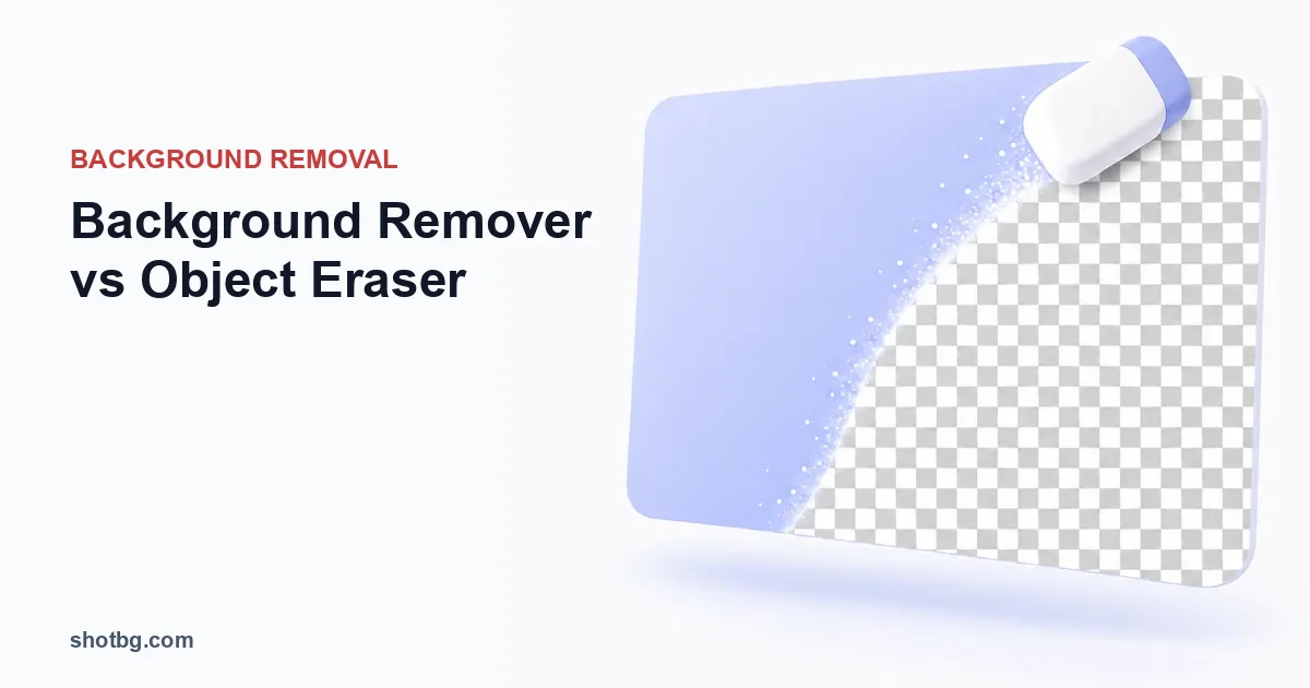 Background Remover vs Object Eraser: What ShotBG Can Remove