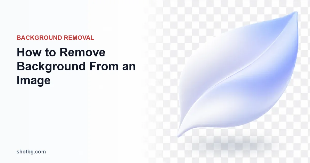 How to Remove Background From an Image